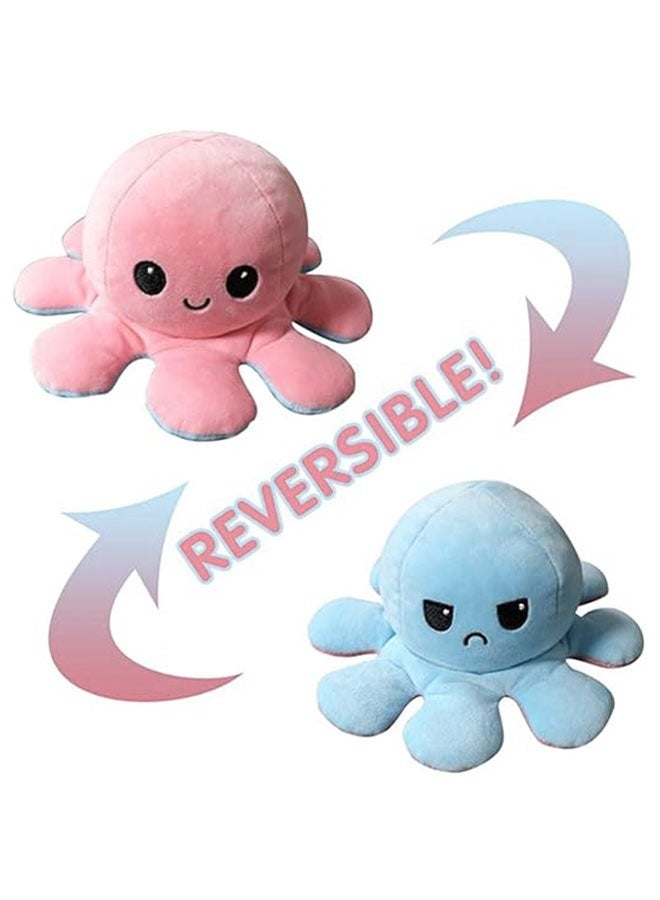 لطيف ورائع قابل للعكس كلا الجانبين التعبير المختلف أكتوبوس لعبة بلوش متنوعة ، دمية أكتوبوس مزدوجة الجانبين - Image 1