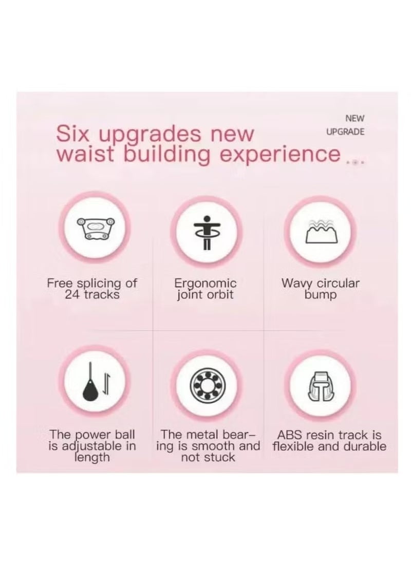 سوفام 24 مقطع قابل للتعديل هولا هوب للبالغين هولا هوب وزن هولا هوب, تدور تلقائيا 360 درجة رشيق الخصر الرياضية حلقة - Image 2
