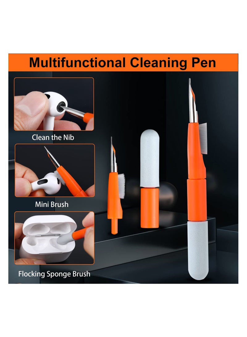 SYOSI, 11-in-1 Bluetooth Earphone Cleaning Kit, for AirPods, Keyboards, Laptop Screens, and Smartphone, Cleaning Tool with Brush and Microfiber Cloth, Trapezoidal Keycap Puller - Image 2