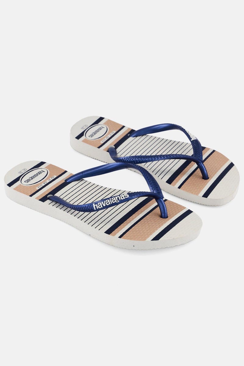 havaianas Kids Girl Slip On Slippers, Graphic - Image 1