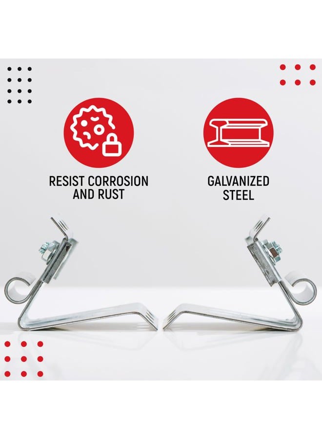 Granatan Garage Door Adjustable Top Bracket (2 Pack), Galvanized Steel Replace Bracket, Garage Door Parts - Image 3