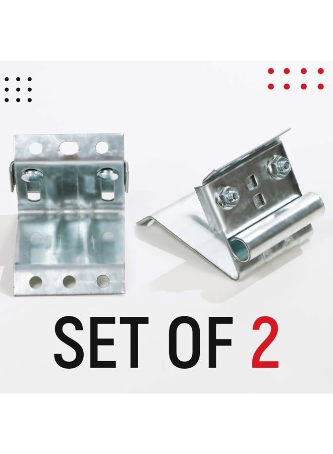 Granatan Garage Door Adjustable Top Bracket (2 Pack), Galvanized Steel Replace Bracket, Garage Door Parts - Image 5