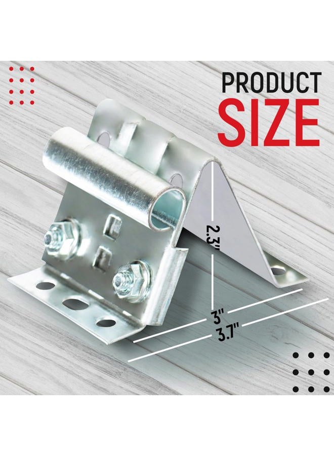 Granatan Garage Door Adjustable Top Bracket (2 Pack), Galvanized Steel Replace Bracket, Garage Door Parts - Image 2