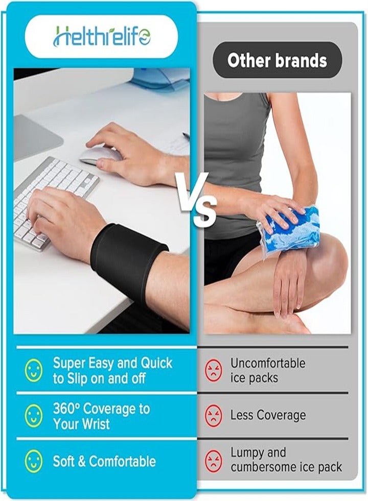 Generic Wrist ice pack for carpal tunnel relief/hot and cold protectors/for hand injuries, rheumatoid arthritis, tendinitis, swelling, bruises (reusable) - Image 4