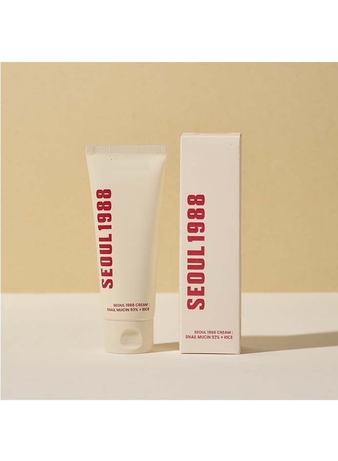K-SECRET SEOUL 1988 Cream : Snail Mucin 93% + Rice - Image 1