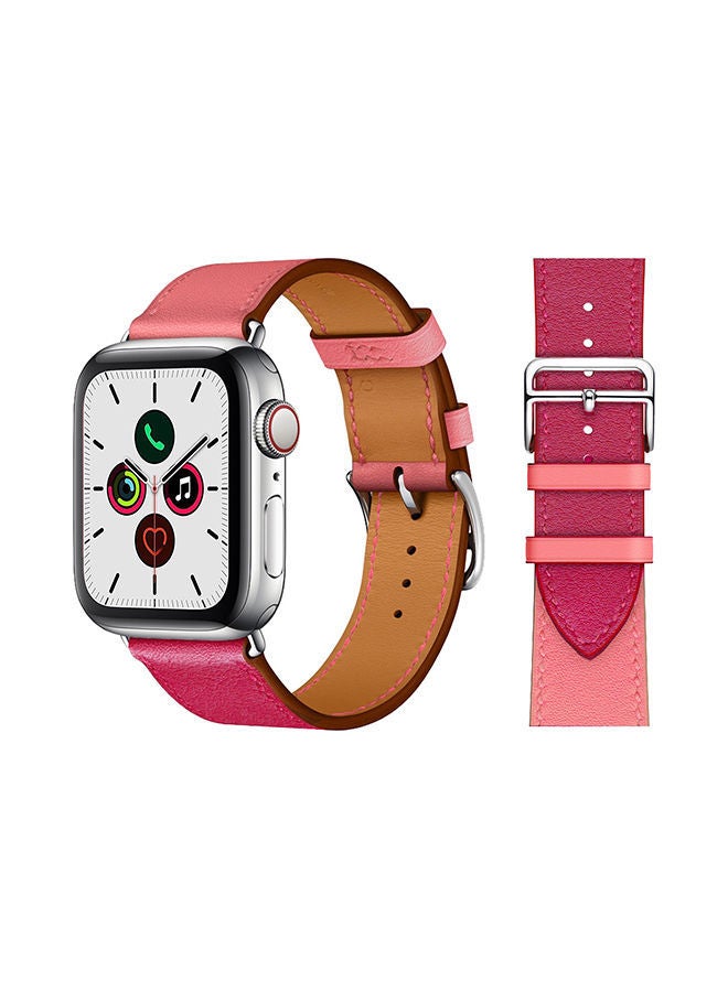 NIBEMINENT Stylish Band For Apple Watch Series 5/4/3/2/1 Pink/Red