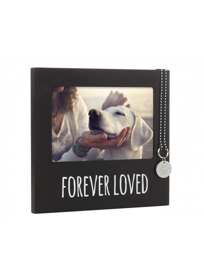 pearhead Pearhead Forever Loved Pet Keepsake Picture Frame, Dog Photo Frame for Pet Owners, Dog Memorial Frame, Wall Mount And Tabletop Frame, 4x6 Photo Insert, Black 