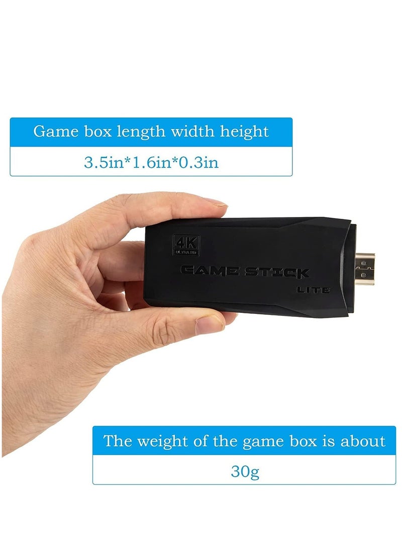 ELTRAZONE Retro Game Console with Dual Wireless Controllers Plug & Play Video Game Stick Built in 10000+ Games, 9 Classic Emulators, TV 4K High Definition HDMI Output, (64G) - Image 2