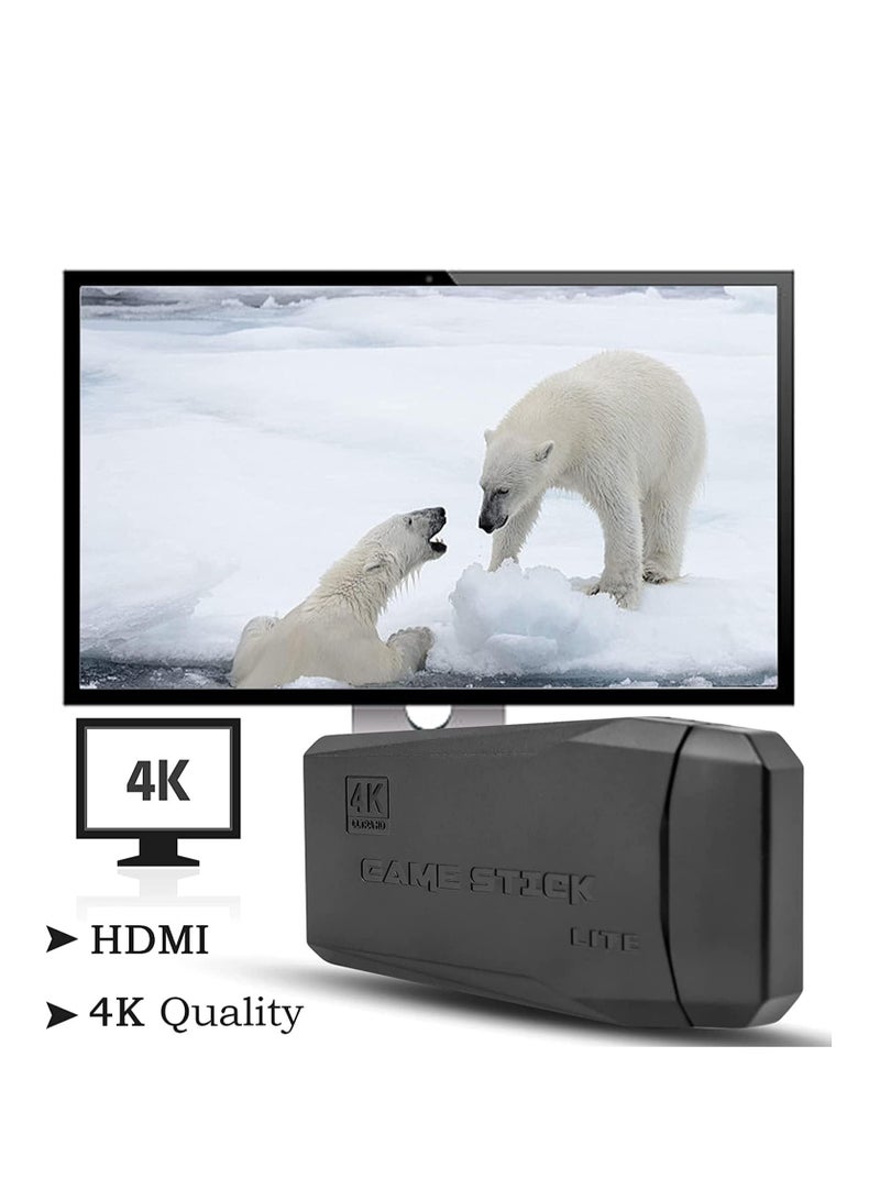 ELTRAZONE Retro Game Console with Dual Wireless Controllers Plug & Play Video Game Stick Built in 10000+ Games, 9 Classic Emulators, TV 4K High Definition HDMI Output, (64G) - Image 5