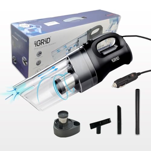 iGRiD Car Vacuum Cleaner | 150W Power, 4500Pa Suction, HEPA Filter, Lightweight, Long Cord, Compact Design - Image 1
