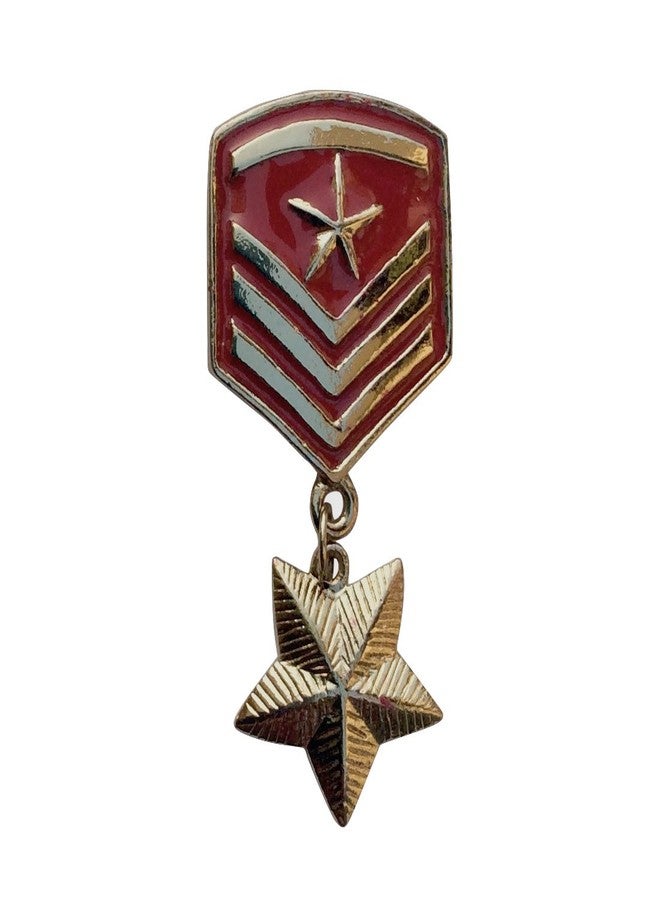 FURE B-Fashionable Star Badge Brooch (Red) - Image 2