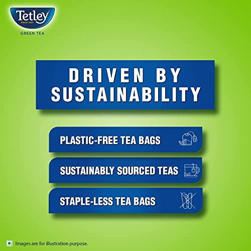 Tetley | Green Tea with Tulsi | Immune with Added Vitamin C | 25 Tea Bags - Image 5