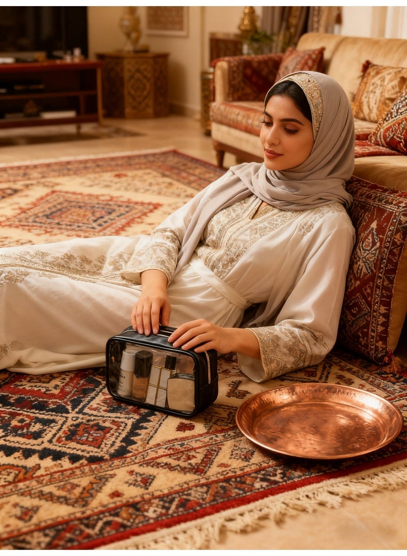 Essential toiletry bags for travel, portable handheld cosmetics storage bags, beaches, swimming pools, and travel large-capacity outdoor waterproof and high-end feeling - Image 5