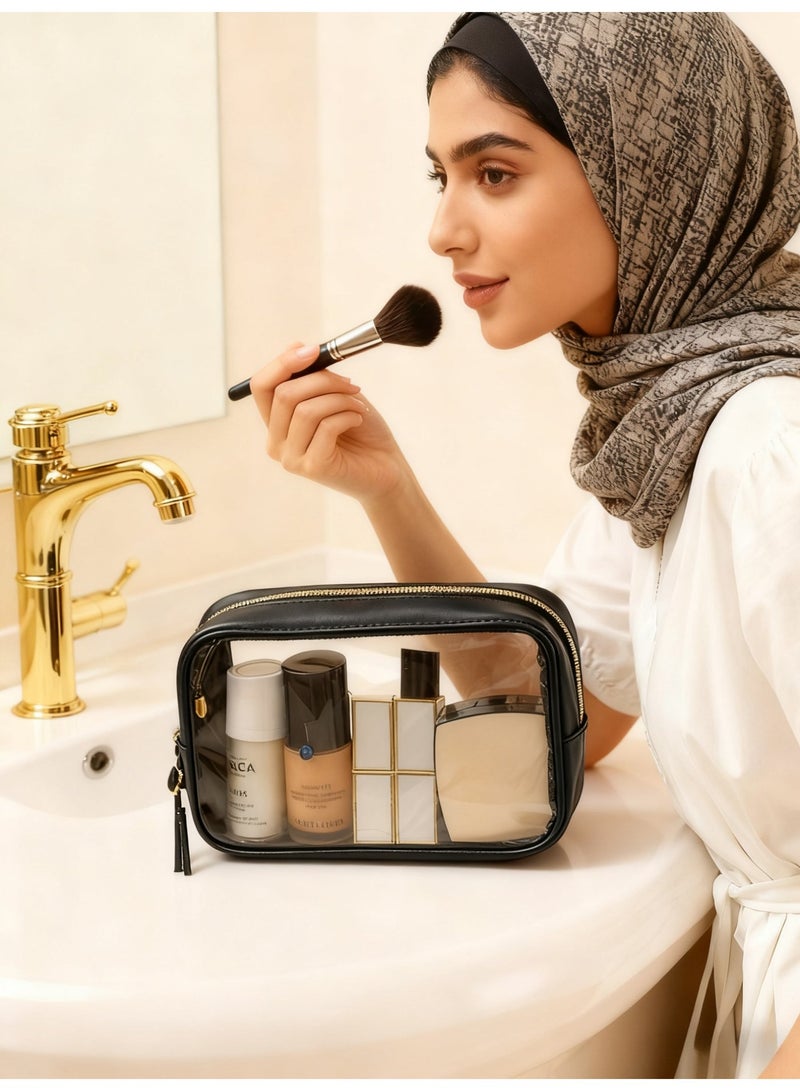 Essential toiletry bags for travel, portable handheld cosmetics storage bags, beaches, swimming pools, and travel large-capacity outdoor waterproof and high-end feeling - Image 3