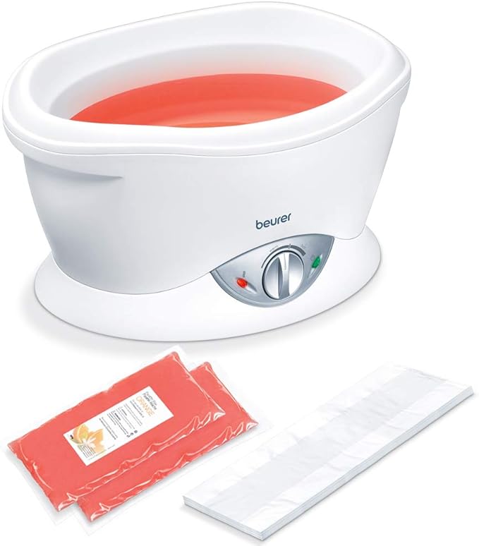 Beurer MP70 Paraffin Wax Bath For supple soft skin on your hands feet and elbows Promotes deeper absorption of moisture and nutrients Includes 2 x 450g of scented paraffin wax plastic foils - Image 1