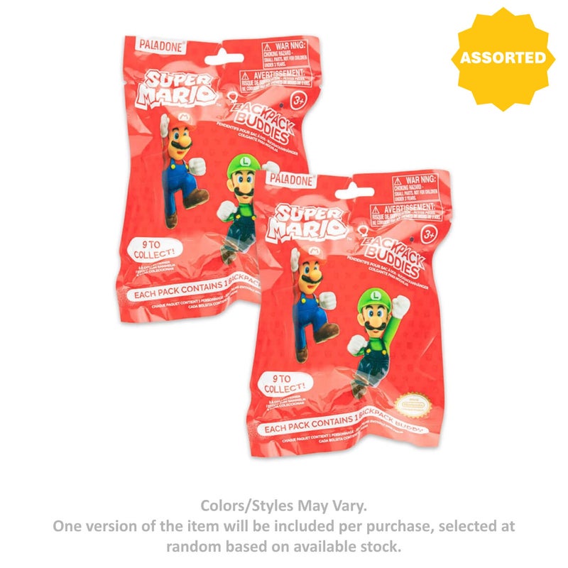 Nintendo Super Mario Backpack Buddies Mystery Figure Keychain (Assorted) - Image 1