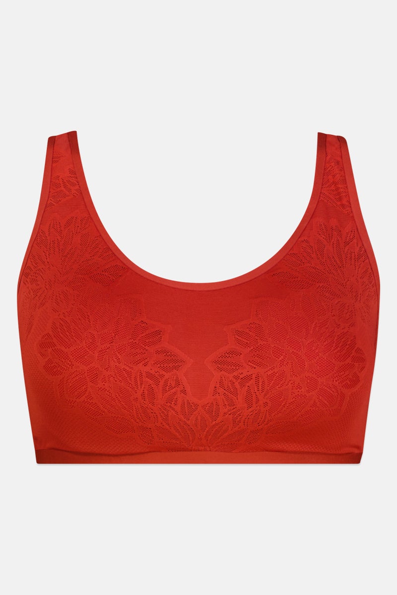 TRIUMPH Women Textured Padded Bra, Brown - Image 1