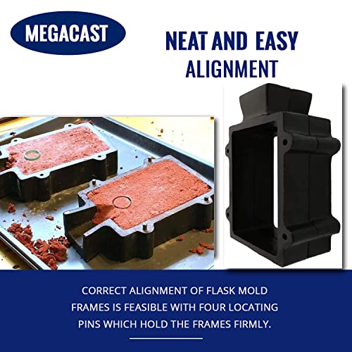 Megacast Cast Iron 2-Part Flask Mold for Delft Sand Casting Jewelry Making Tool - Image 4