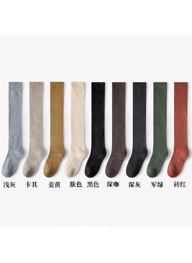 Generic ThickenedWarm Womens Mid-Calf Socks Winter Fleece Circle Comfortable High-Quality Calcetines Elegant Fashion Winter Socks Random mixed hair 