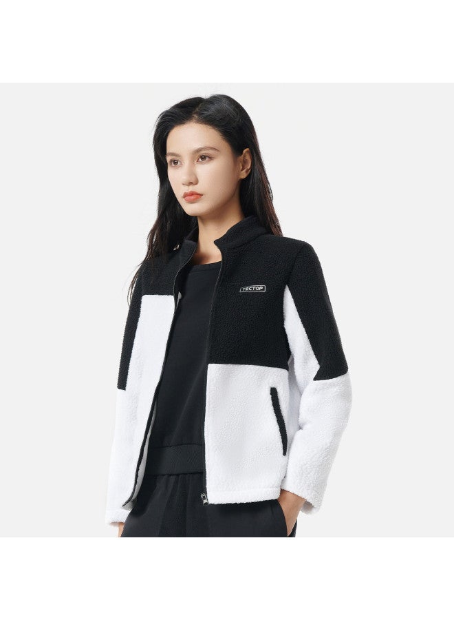 Warm Casual Fleece Cardigan Top For Women, Outdoor Fleece Jacket - Image 4