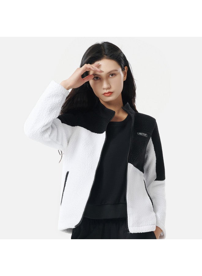 Warm Casual Fleece Cardigan Top For Women, Outdoor Fleece Jacket - Image 3