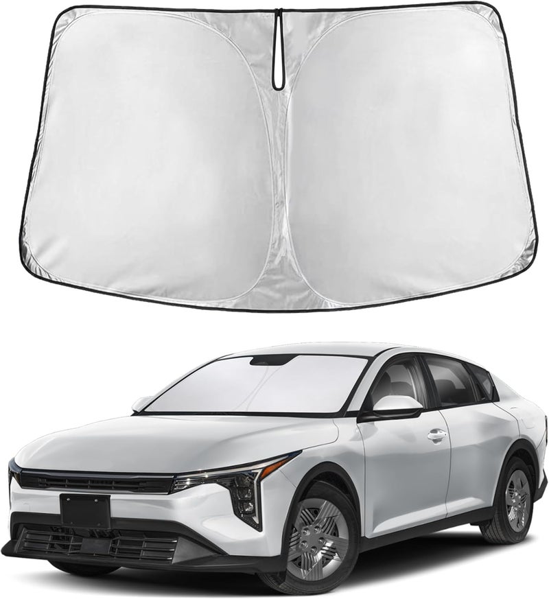 EcoNour Windshield Sunshade for Kia K4 2025 2026, Sun Visor for Front Windshield & Window Sun Shade Cover, UV Heat Blocker & Protector, Car Accessories - Image 1