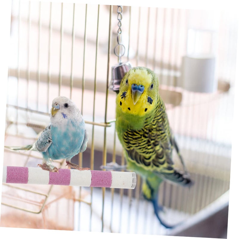 Stainless Steel 20cm Parrot Perch Bite Resistant Paw Grinding Stand for Cockatiels Lovebirds - Image 4
