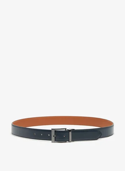 LBL by Shoexpress Men's Solid Belt with Pin Buckle Closure