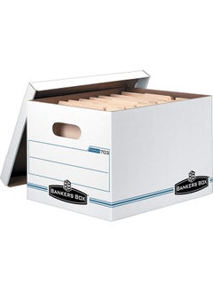 Bankers Box 5703604 Stor/File Storage Box Letter/Legal Liftoff Lid White 6/Pack  - Image 2