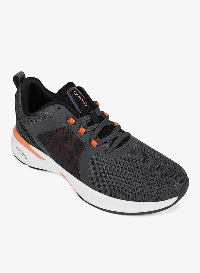 CAMPUS Men Pedro Pu Cushion Lace-Up Walking Shoes-Grey