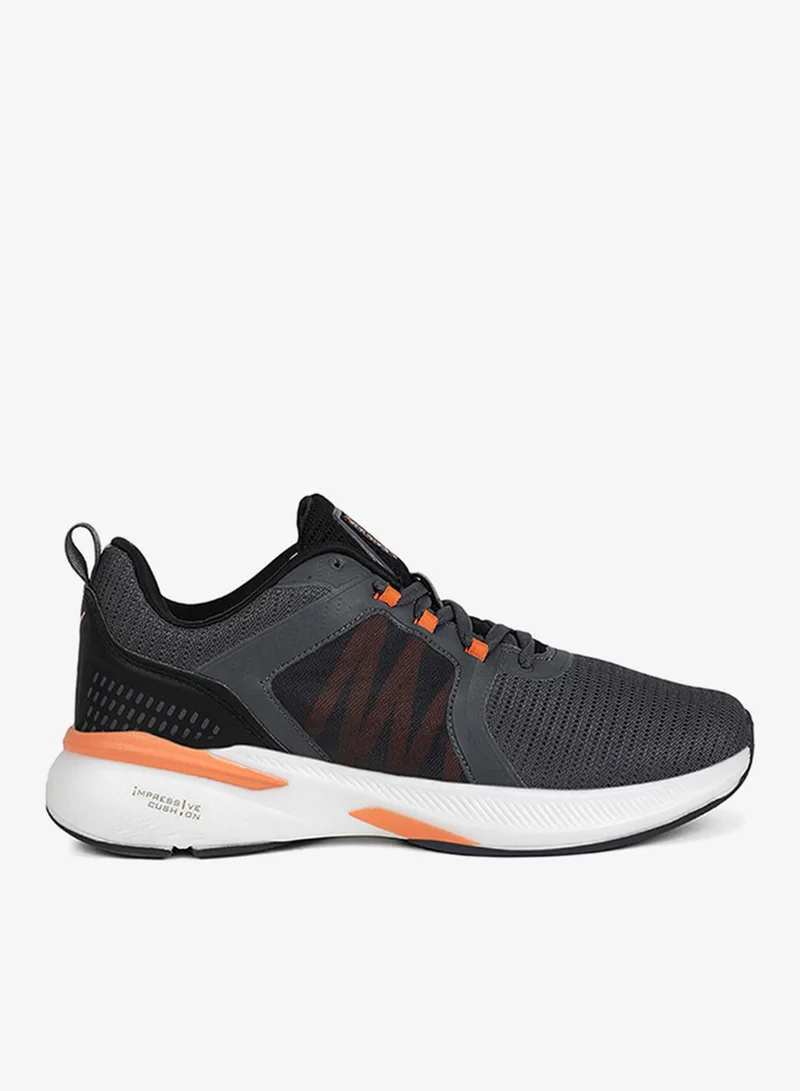 Campus Grey Men Pedro Pu Cushion Lace-Up Walking Shoes-Grey for Men | Best Price UAE