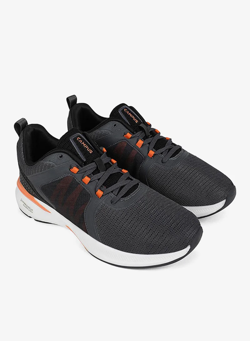 Campus Grey Men Pedro Pu Cushion Lace-Up Walking Shoes-Grey for Men | Best Price UAE