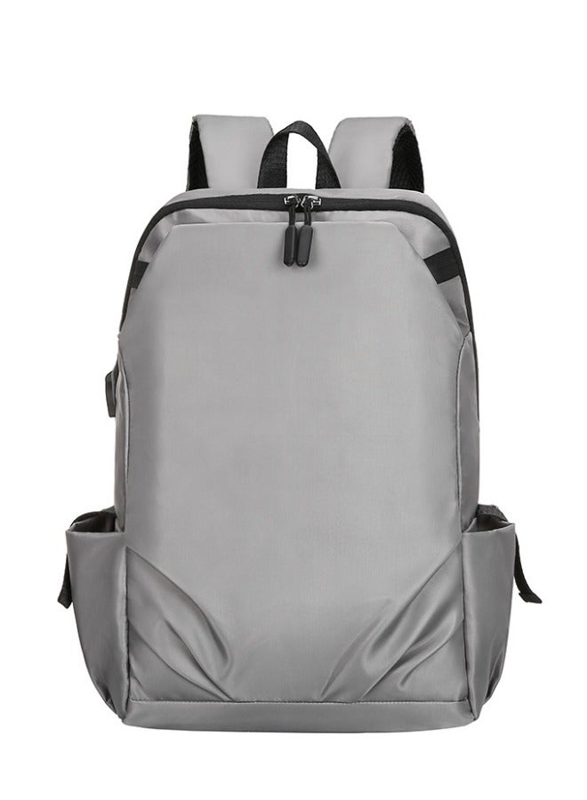 XiuWoo Backpack Water-repellent School Bag Casual Travel Backpack USB Anti-theft Computer Bag - Grey  - Image 1