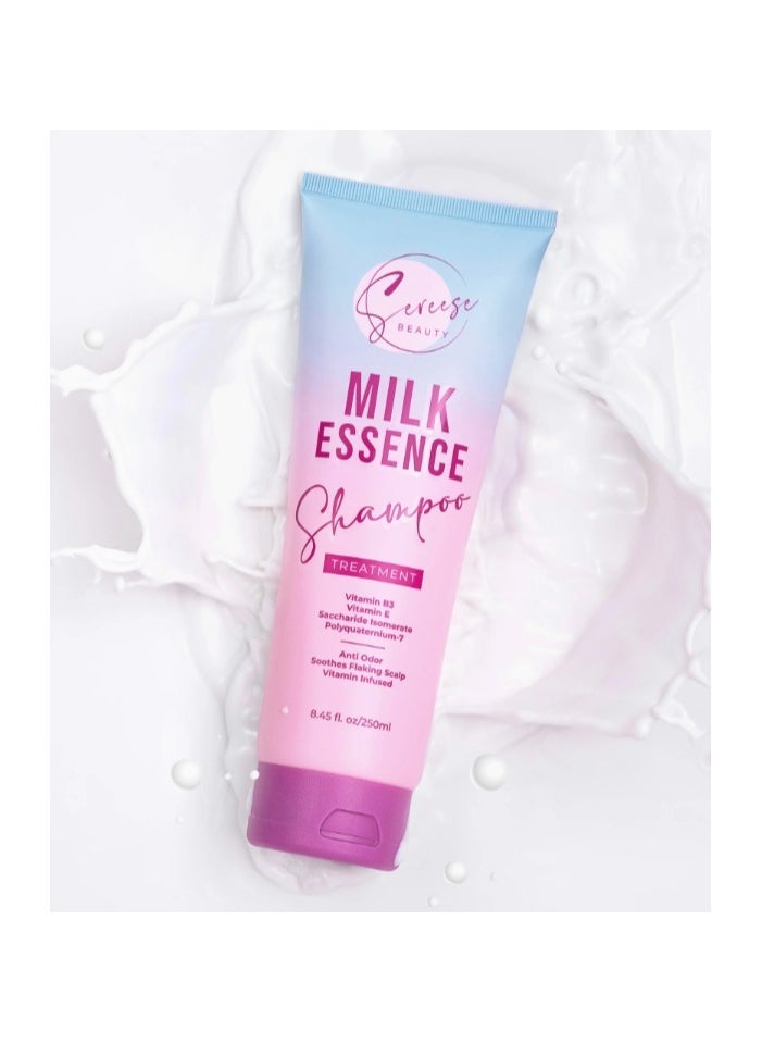 Sereese BEAUTY - Vitamin-Enriched Milk Essence Shampoo, Combating Flaky Scalp and Excess Hair Oil, for Odor-Free and Healthy Hair, 250ml - Image 1