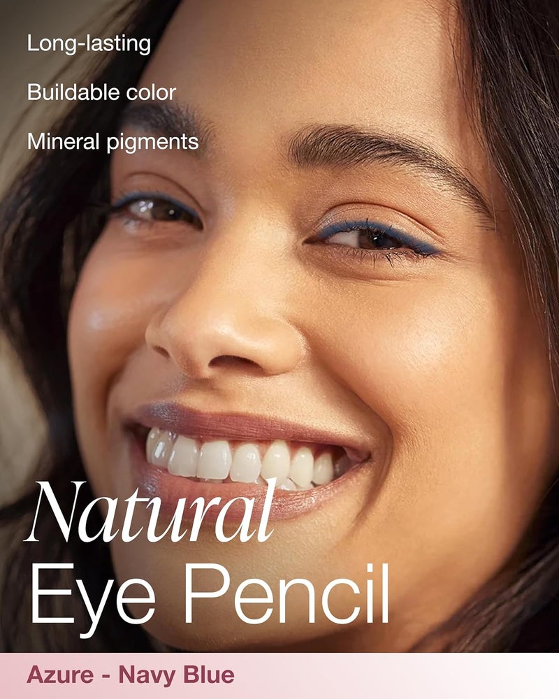 Mineral Fusion Eye Pencil in Azure - Navy Blue Eyeliner with Chamomile, Meadowfoam & Vitamin E - Image 2