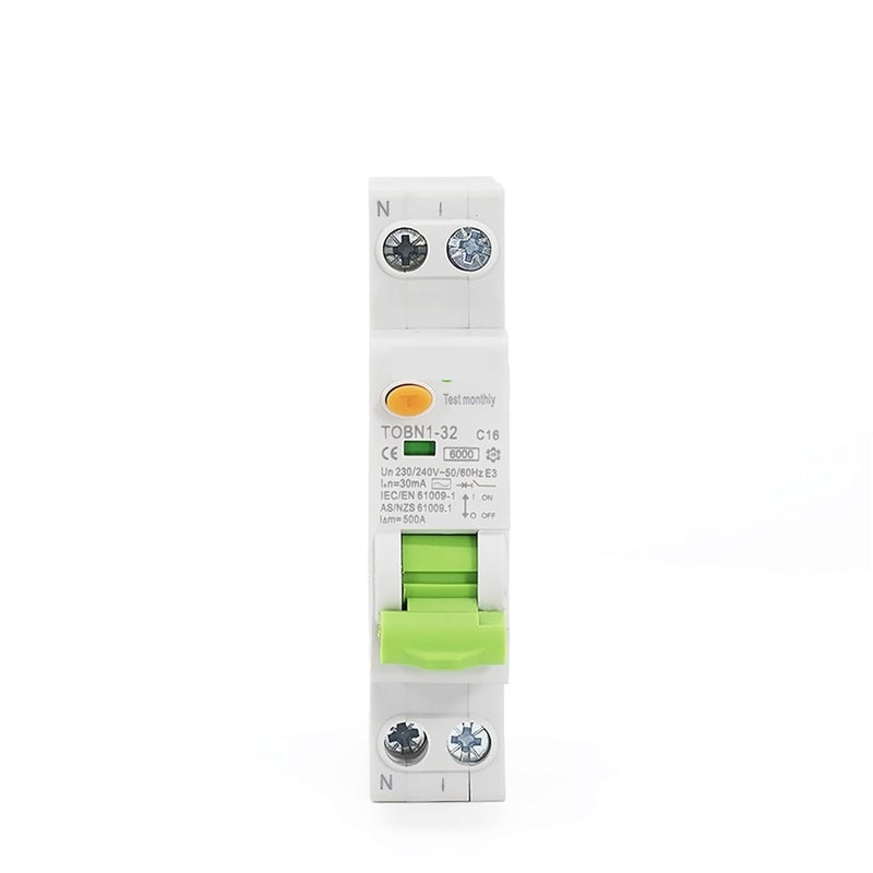 B16 30mA RCBO C Curve Residual Current Circuit Breaker With Over Current Leakage Protection - Image 3