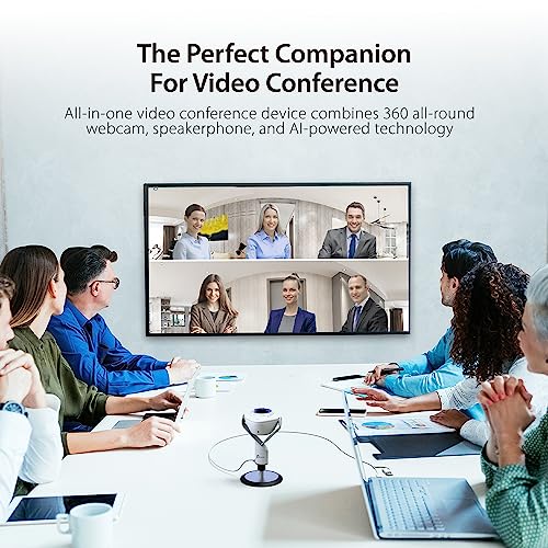 j5create 360 All Around AIPowered Conference Room Camera with Speakerphone SmartTracking AutoFraming Include a Remote Control JVU368 - Image 3