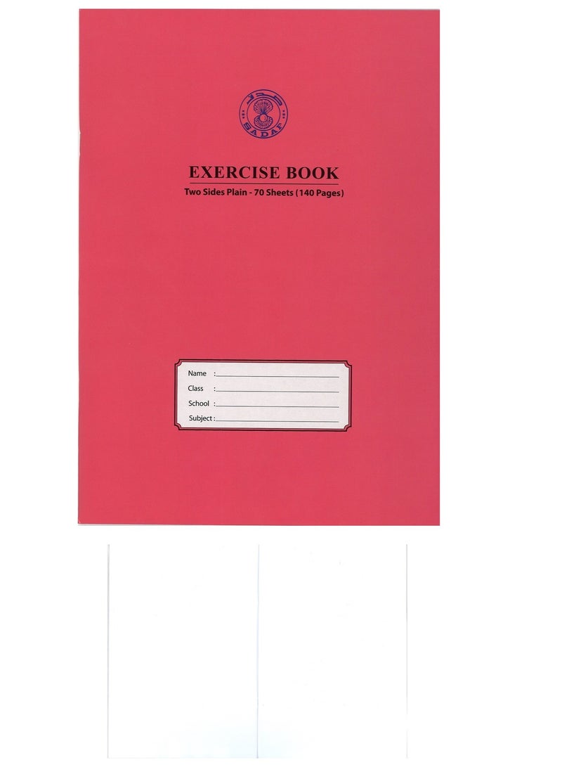 Sadaf دفتر ملاحظات عادي مقاس A4، 70 ورقة، ألوان متنوعة - Image 1