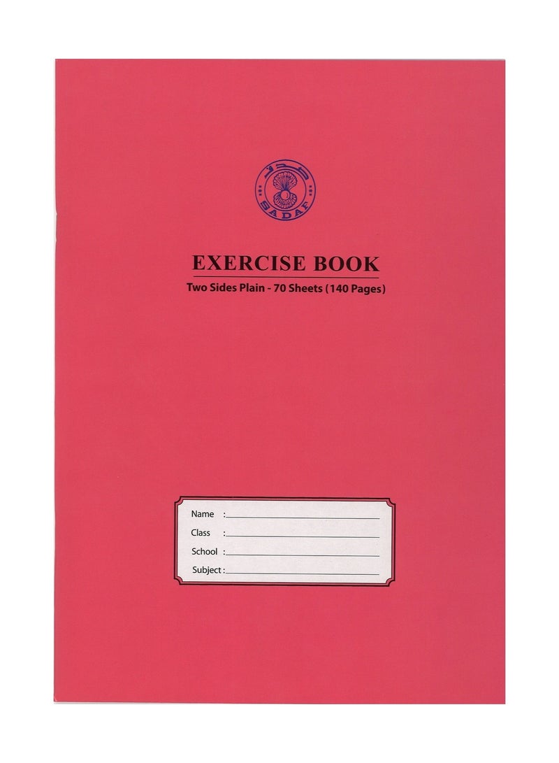 Sadaf دفتر ملاحظات عادي مقاس A4، 70 ورقة، ألوان متنوعة - Image 3