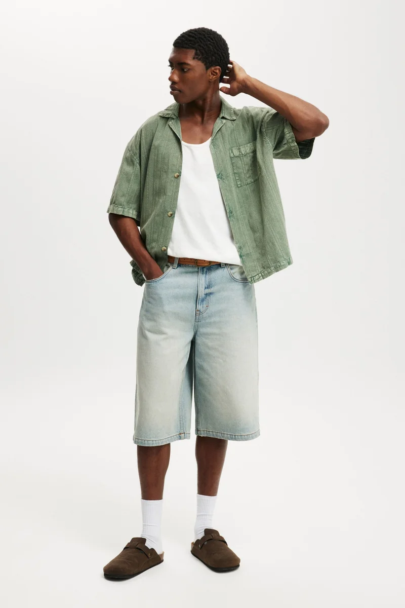 Cotton On WASHED BOX FIT SHORT SLEEVE SH