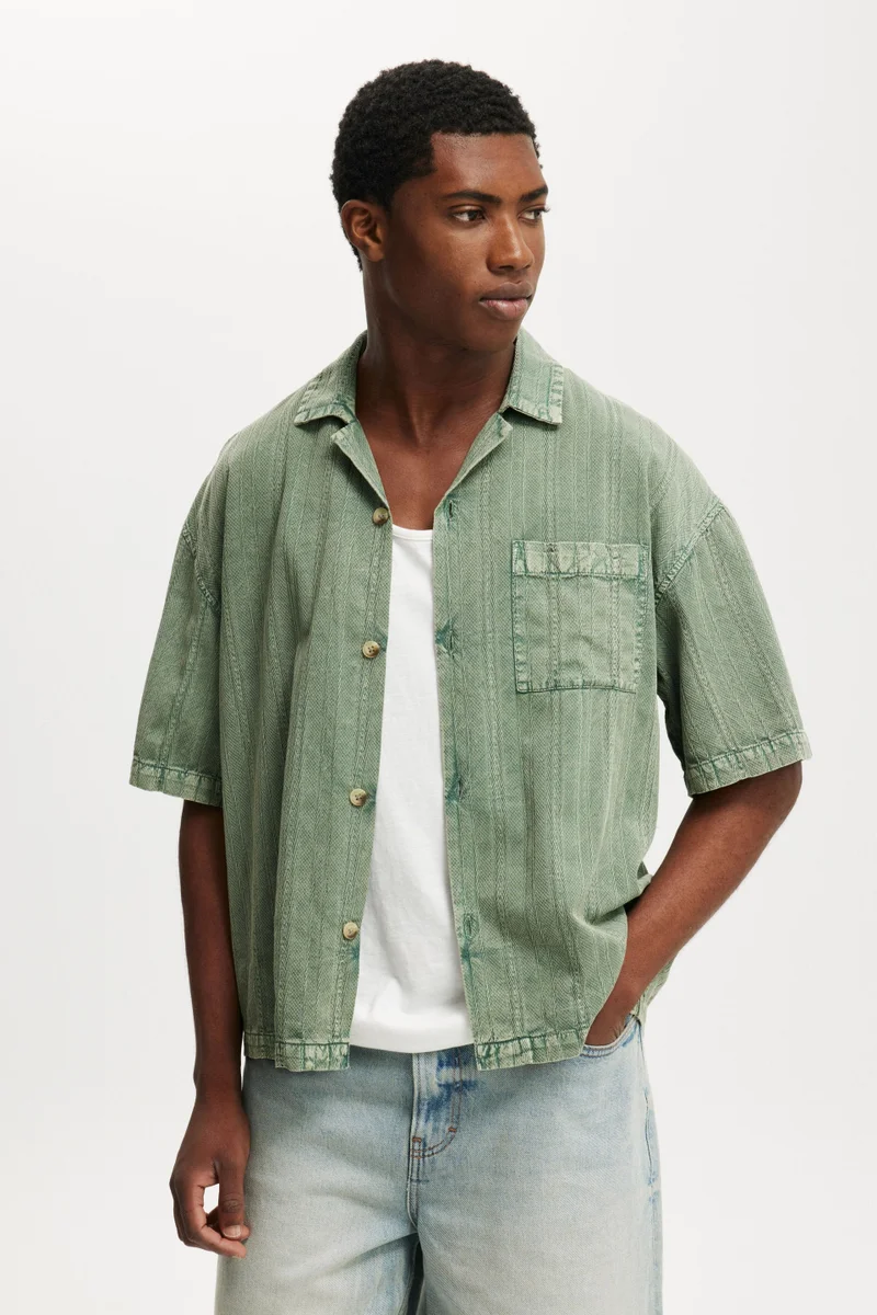 Cotton On WASHED BOX FIT SHORT SLEEVE SH