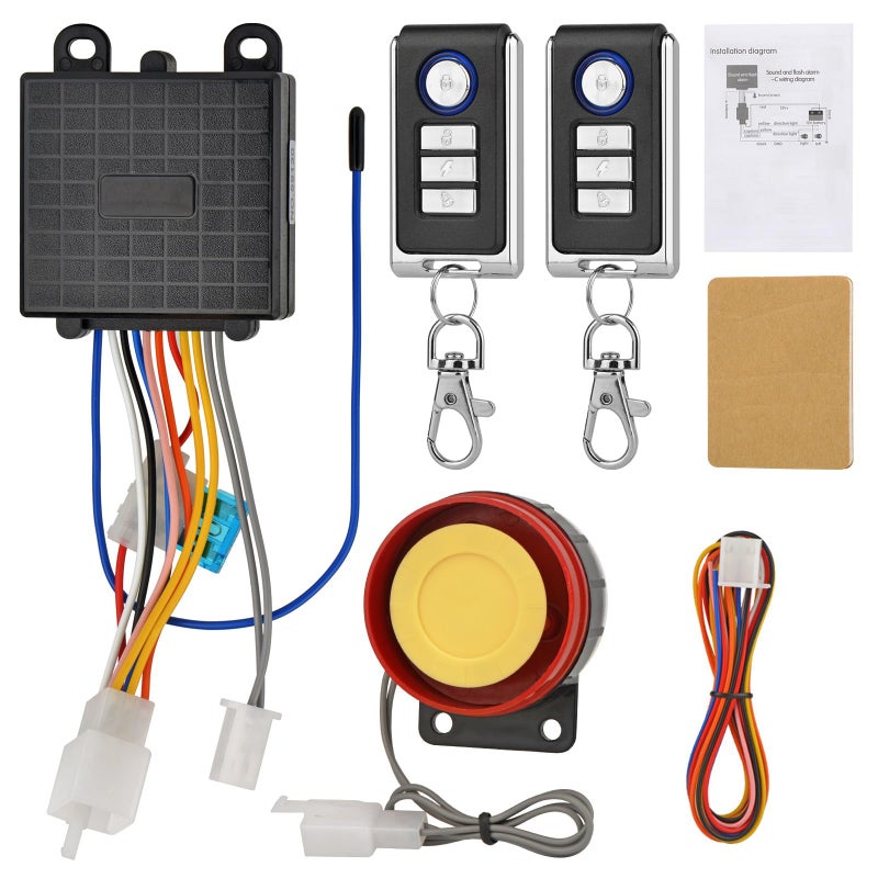 نظام إنذار أمان ضد السرقة للدراجات النارية Jtron للتحكم في بدء تشغيل المحرك للدراجة ضد الاختطاف قطع تشغيل المحرك عن بُعد تسليح وتفكيك إنذار أمان للدراجات المائية مقاوم للماء