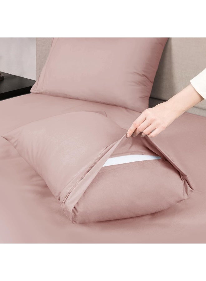 Mejoroom Hotel Luxury Queen Pillowcases – Microfiber 20x30 inches Pillow Cases Set of 2 – Soft, Cozy and Breathable Pillow Covers with Envelope Closure - Image 4