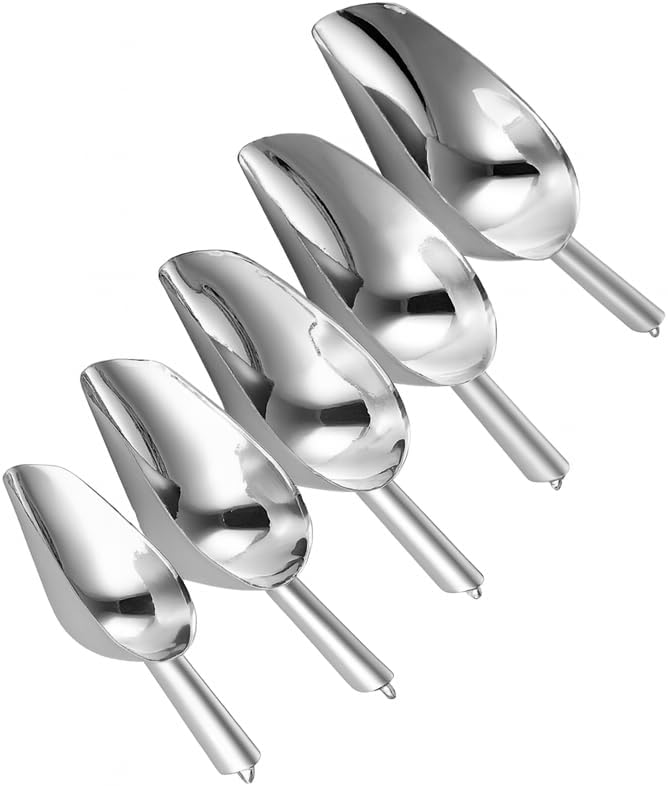 BS B&S Stainless Steel Ice Scooper Set of 2 - Image 1