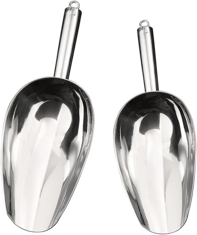 BS B&S Stainless Steel Ice Scooper Set of 2 - Image 2