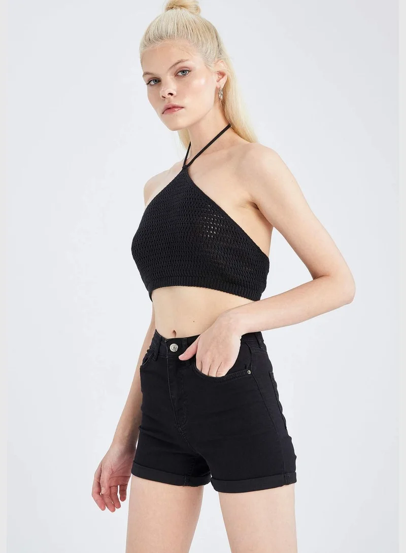 DeFacto Basic Mini Jean Shorts