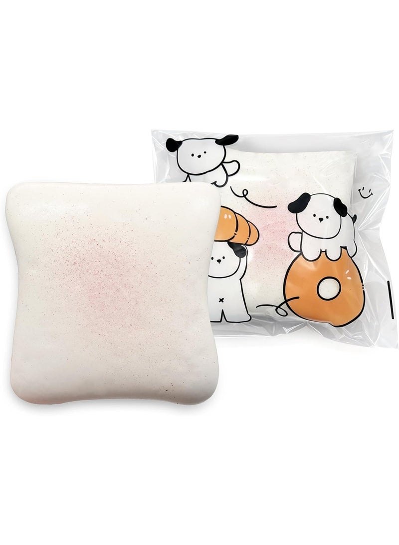 GIOIO Bread Butter Squishy,Slow Rising Squishy，Stocking Stuffers,Stress Balls，Stress Relief & Fidget Toys for ADHD，Party Favor Gift (White) - Image 1