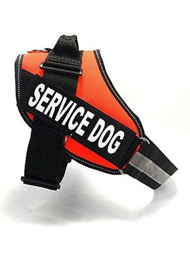 NIBEMINENT Dog Vest Harness For Service Dogs Comfortable Padded Training Medium Orange Mcm