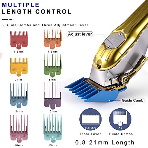 SURKER Hair Clippers for Men Trimmer for Men Hair Trimmer Beard Trimmer Barber Hair Cut Grooming Kit Machine Professional Rechargeable Cordless Quiet, Multicolour - Image 3
