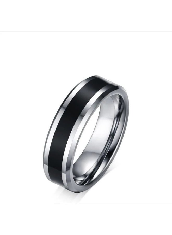 AuliceVerse 3-Pack Men's Titanium Steel Rings for Middle East – Black & Silver Set, Hypoallergenic, Fade & Rust Proof, All-Weather Wear - Image 4